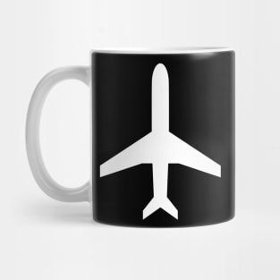 Simple airplane design logo Mug